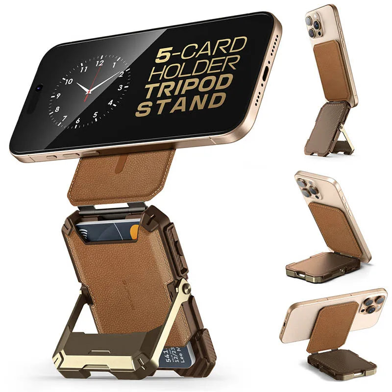 Magnetic Wallet and Adjustable Stand for iPhone