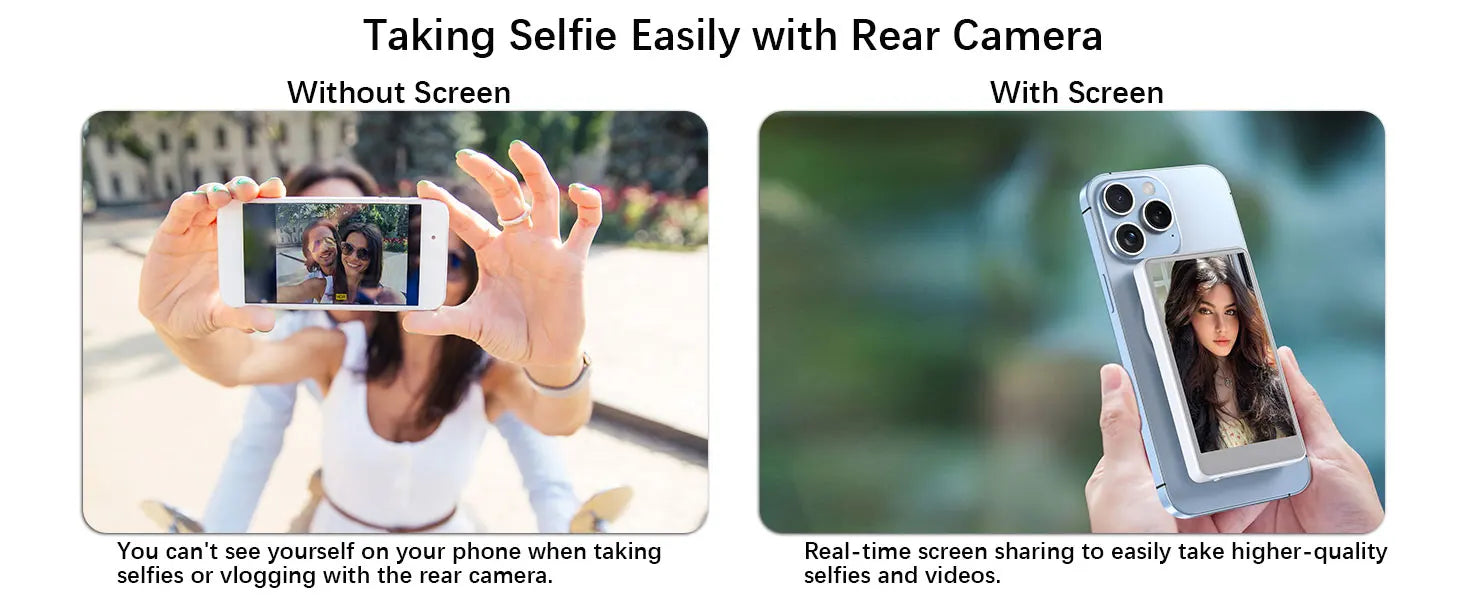 MagniSelfie Pro: Magnetic Rear Display