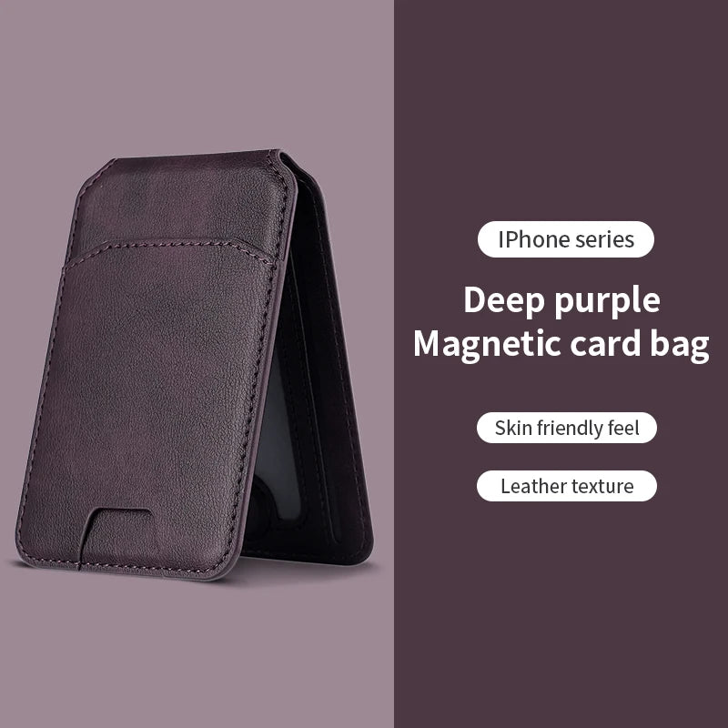Magsafe Magnetic Leather Wallet For iPhone