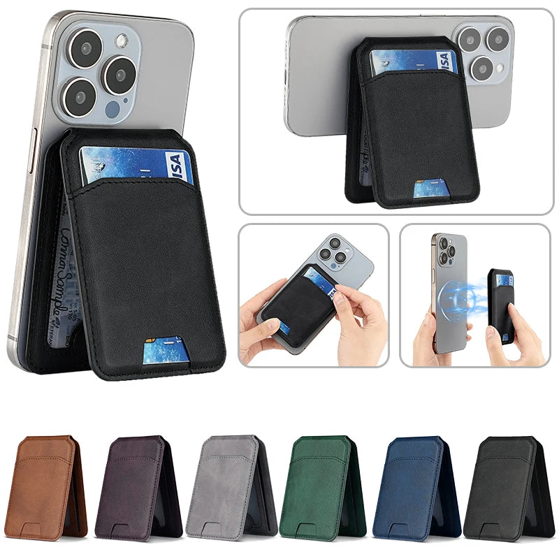Magsafe Magnetic Leather Wallet For iPhone