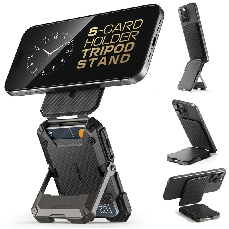 Magnetic Wallet and Adjustable Stand for iPhone