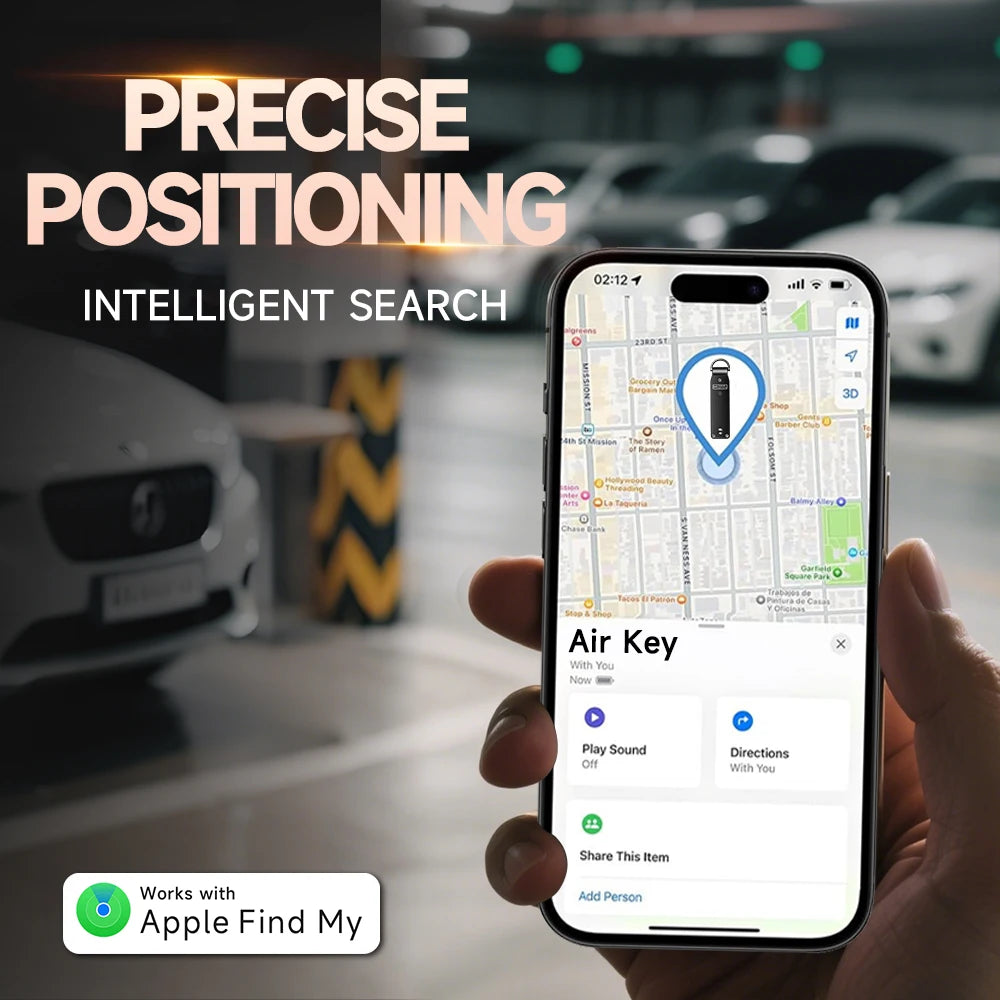 SecureKey Organizer with Apple Find My & Built-in AirTag Chips