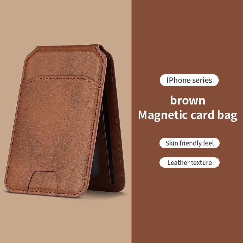 Magsafe Magnetic Leather Wallet For iPhone