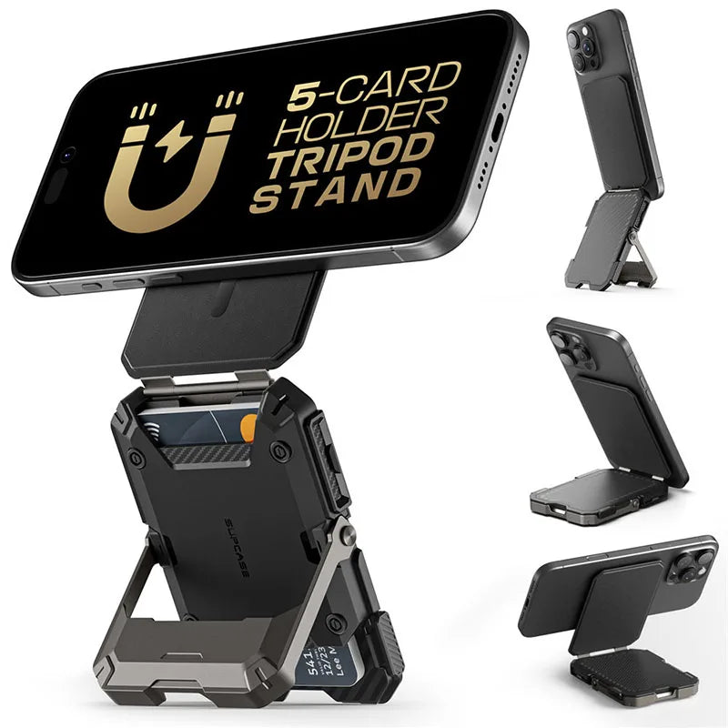 Magnetic Wallet and Adjustable Stand for iPhone