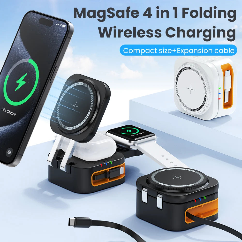 Deepartner 3-in-1 Portable Wireless Charging Cradle