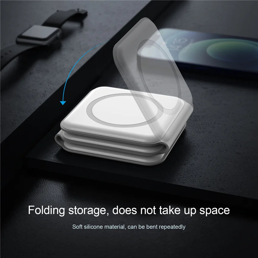 PowerFlex Trio: Foldable Wireless Charger Station