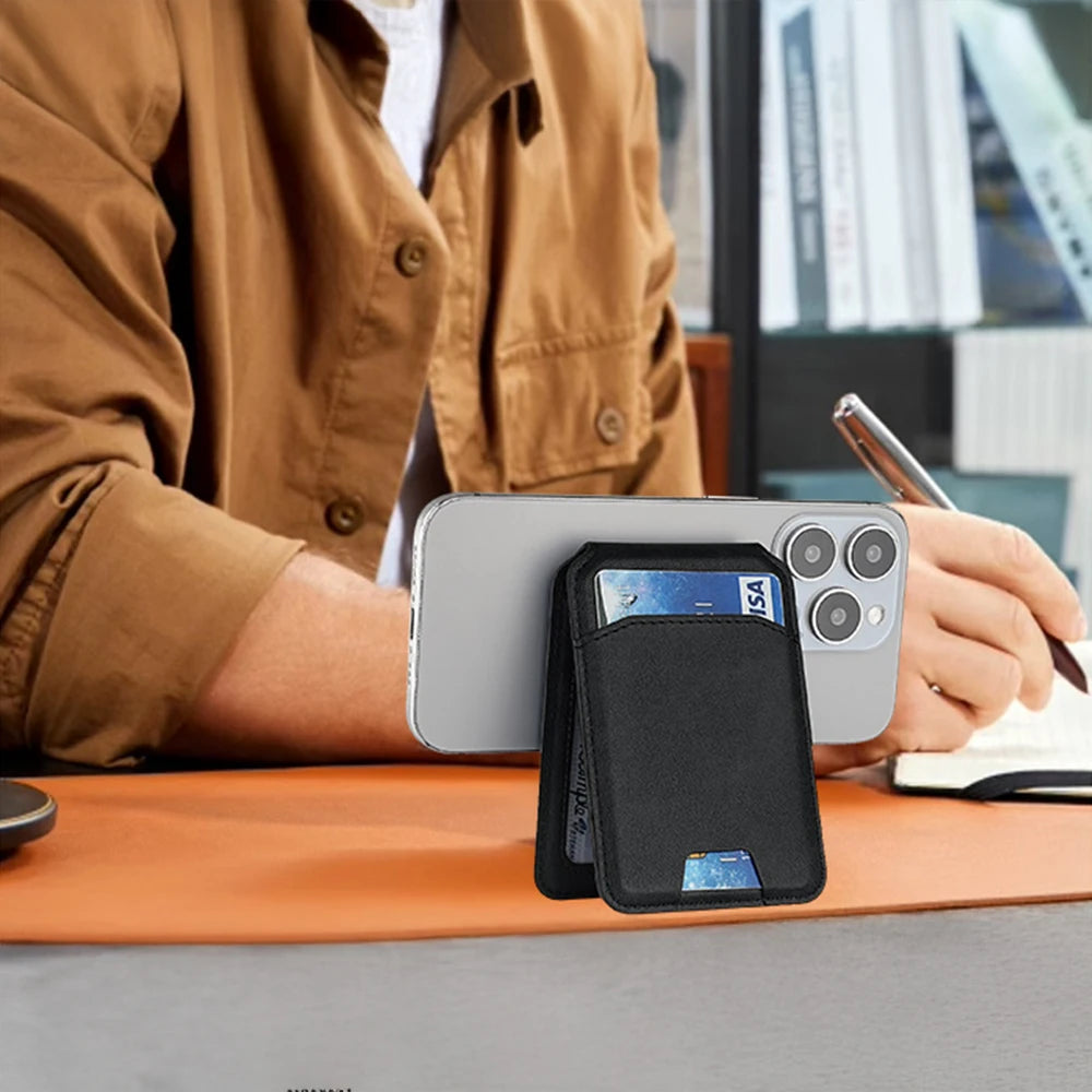 Magsafe Magnetic Leather Wallet For iPhone