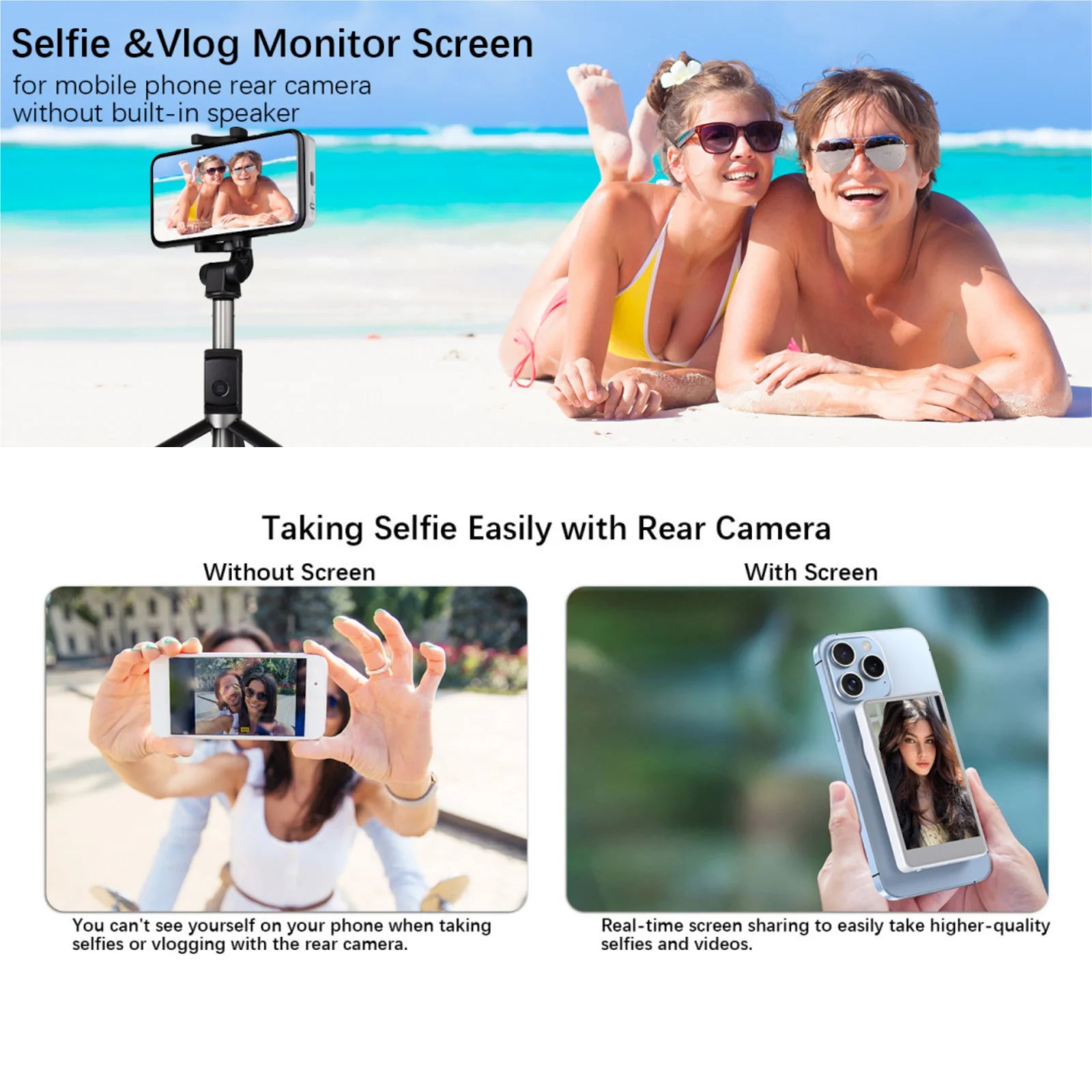 MagniSelfie Pro: Magnetic Rear Display